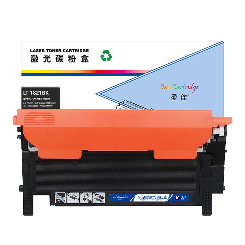 盈佳 YJ-CS1821/LT1821-B-F 粉盒 单支装 黑色 粉盒*1 打印量：1500页(A4,5%);适用联想Lenovo CM7120W/CS1821/CS1821W/ CS1831/CS1831W/CM7110W按个销售