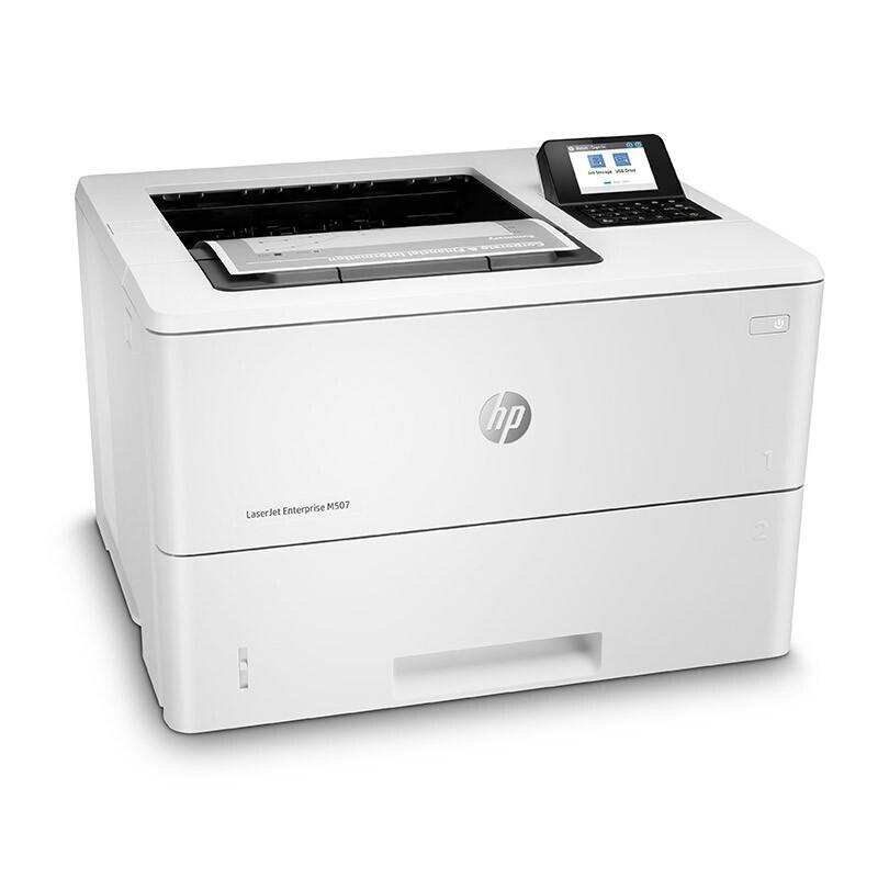 惠普 LaserJet Enterprise M507n 黑白激光打印机 A4 白色  仅打印、有线网络按台销售