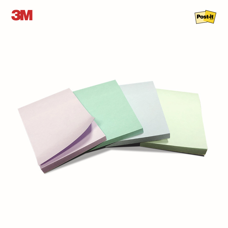 3M 656SS-MC-2 报事贴狠贴4色 76*50mm 45页*4/卡 混色按卡销售