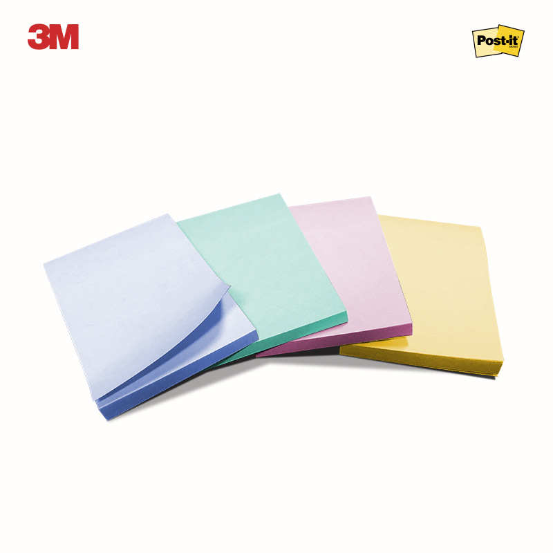 3M 656SS-MC-3 报事贴狠贴4色 76*50mm 45页*4/卡 混色按（卡）销售