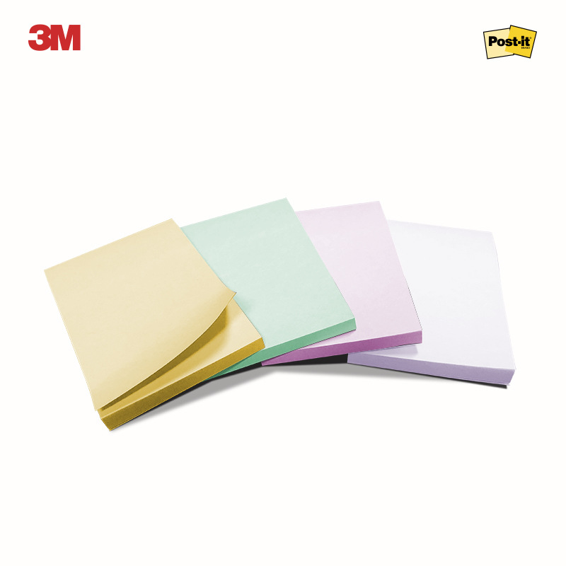3M 656SS-MC-5 报事贴狠贴4色 76*50mm 45页*4/卡 混色按（卡）销售
