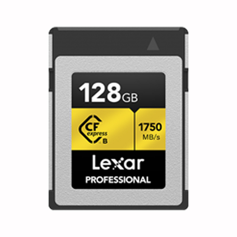 雷克沙 LCXEXP0128G-RNENC CFexpress Type B 存储卡 高速影像卡 128GB 金色 读1750MB/s 写1000MB/s按（个）销售