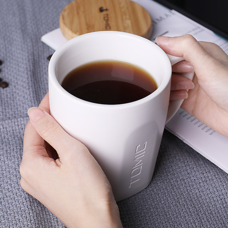 特美刻 TC1316U 马克骨瓷水杯 400ML 白色按（个）销售