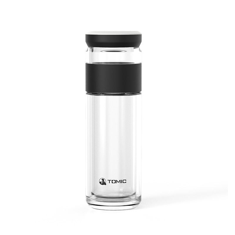 特美刻 TG80703 TG80703双层玻璃杯 杯体320ml 茶仓80ml 黑色 杯体320ml 茶仓80ml 黑色按（个）销售