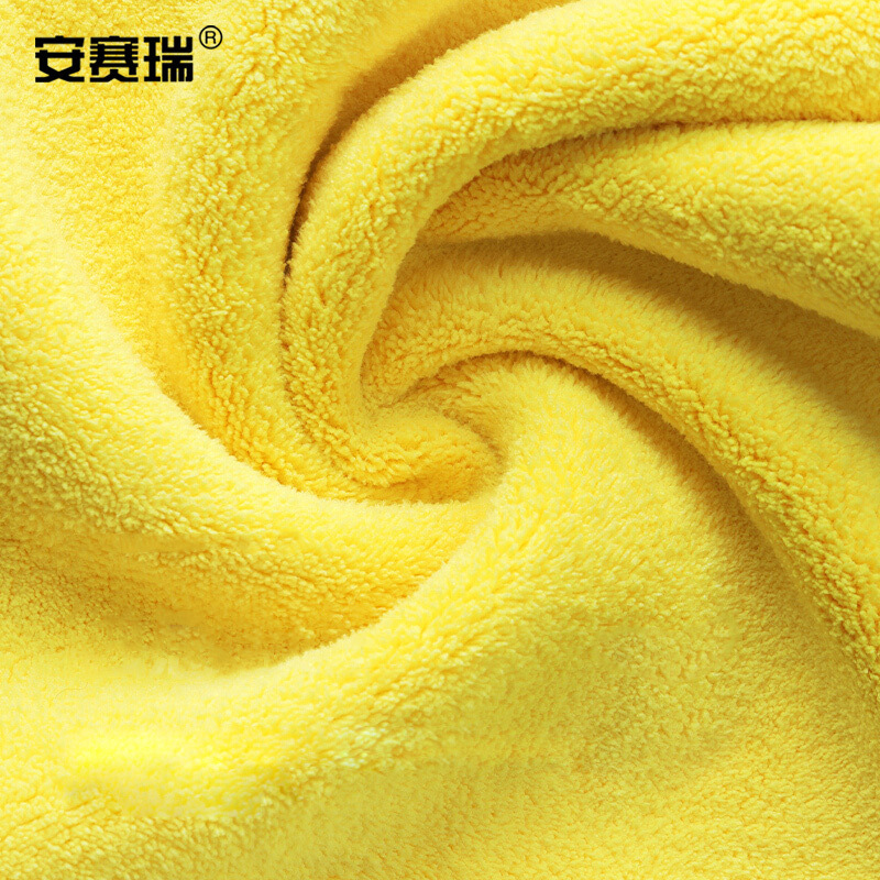 安赛瑞 27067 珊瑚绒抹布 超细纤维 5个装 30×30cm  灰黄按（包）销售