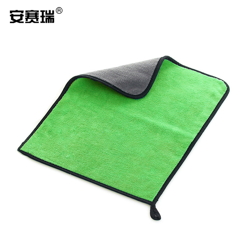 安赛瑞 27068 珊瑚绒抹布 超细纤维 5个装 30×30cm 灰绿按(包)销售 安赛瑞 27068 珊瑚绒抹布 超细纤维 5个装 30×30cm 灰绿按(包)销售