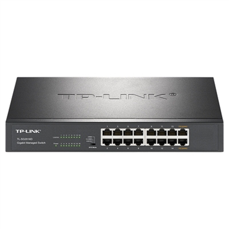 TP-LINK TL-SG2016D 简单网管交换机 全千兆Web网管交换机/16GE 黑色按（台）销售