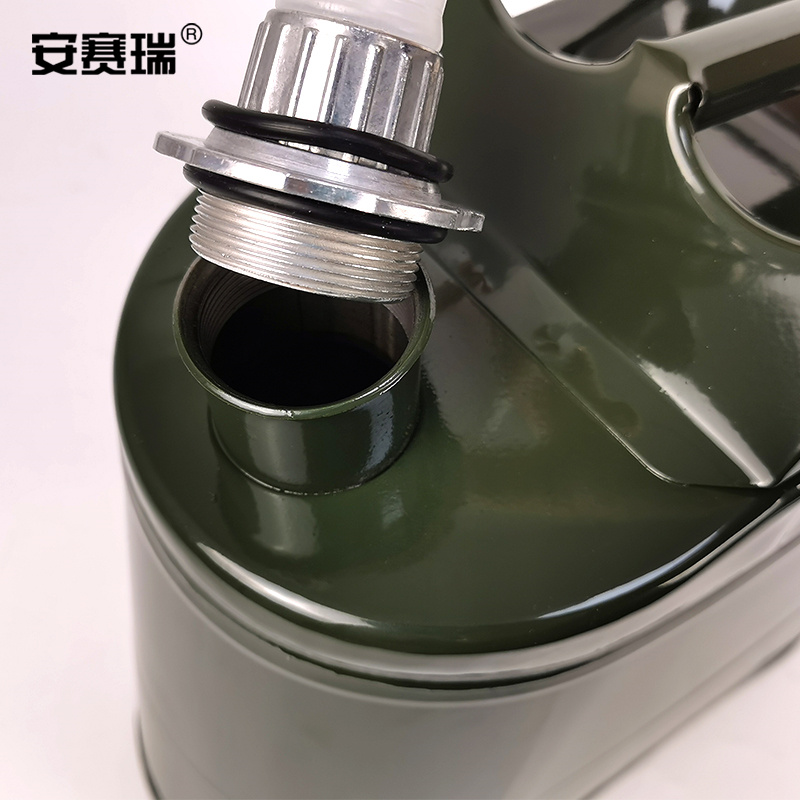 安赛瑞 25196 立式铁皮汽油桶 30L 军绿色按箱销售