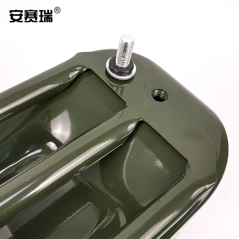 安赛瑞 25196 立式铁皮汽油桶 30L 军绿色按箱销售