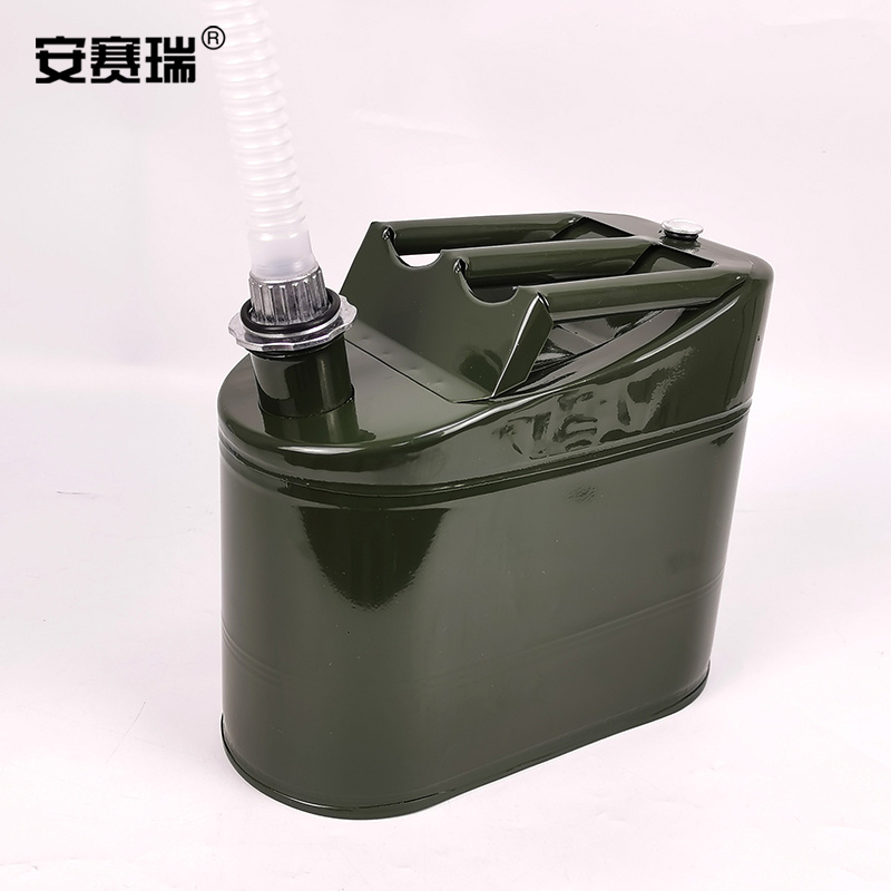 安赛瑞 25196 立式铁皮汽油桶 30L 军绿色按箱销售