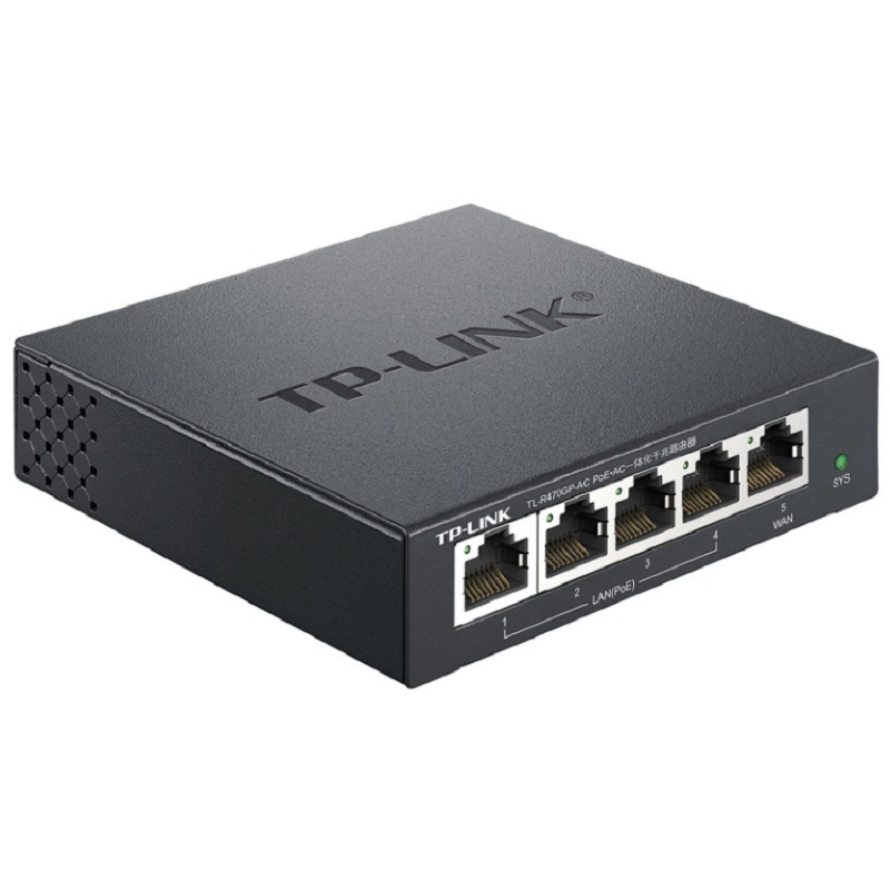 TP-LINK TL-R470GP-AC 千兆VPN路由器 POE&AC一体化 黑色按台销售 TP-LINK TL-R470GP-AC 千兆VPN路由器 POE&AC一体化 黑色按台销售