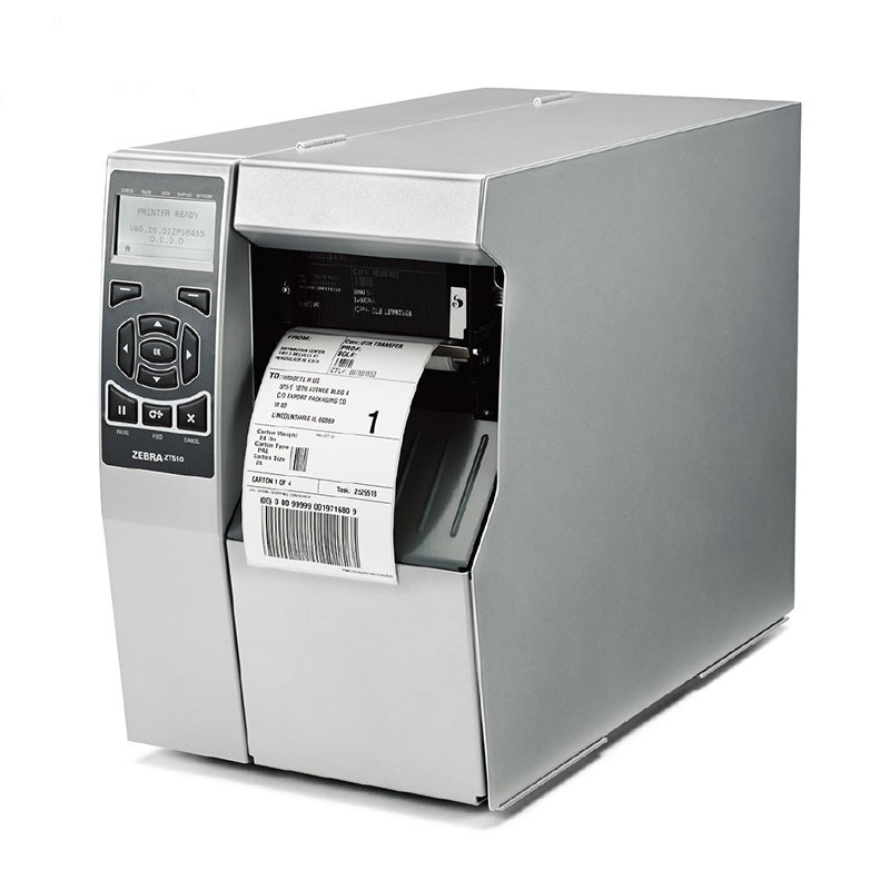 斑马 ZT51042-T090000Z 工业级条码打印机 203dpi 银灰色 4英寸标签打印机按台销售