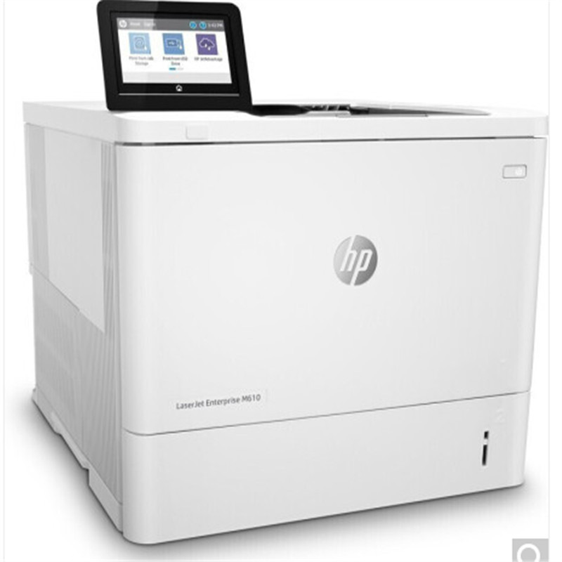 惠普 LaserJet Enterprise M610dn 黑白激光打印机 A4 白色  仅打印、有线网络、自动双面按台销售