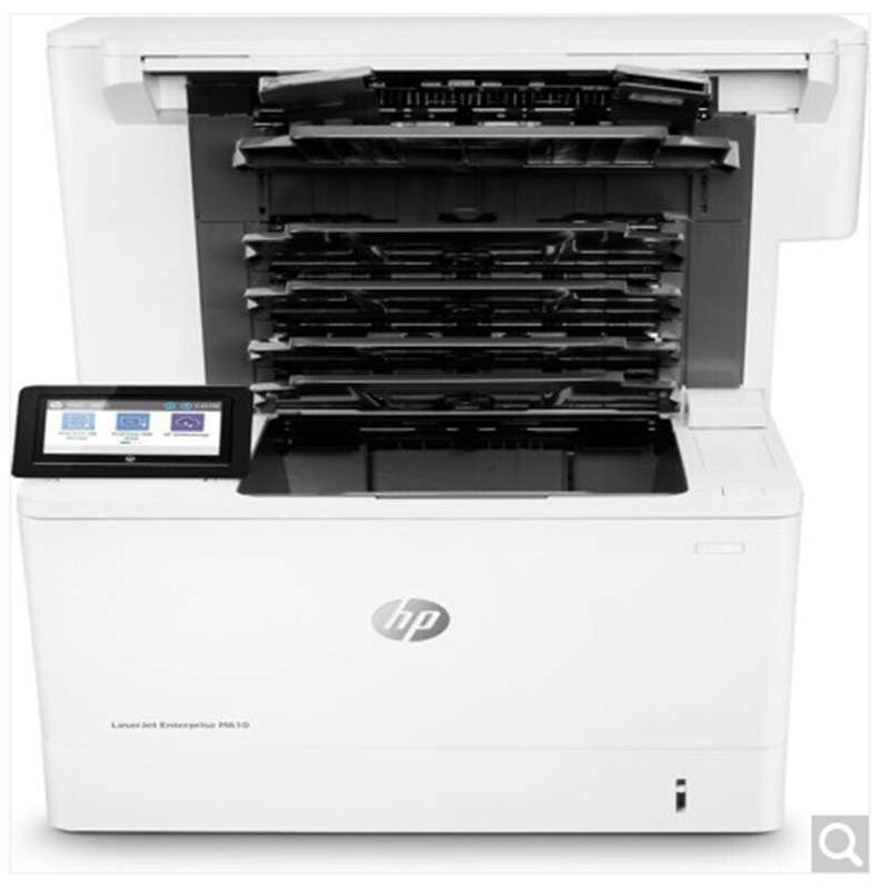 惠普 LaserJet Enterprise M610dn 黑白激光打印机 A4 白色  仅打印、有线网络、自动双面按台销售
