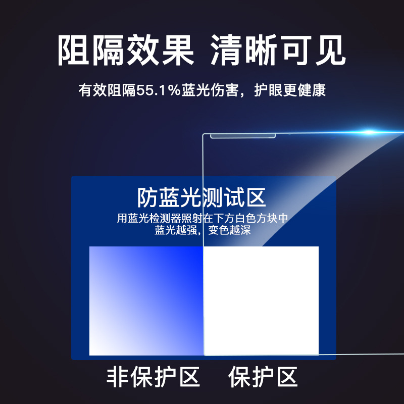 倍方 电脑显示器防蓝光保护屏 21.5英寸（16:9）悬挂式易安装 电脑抗蓝光保护膜保护罩 透明色按（张）销售