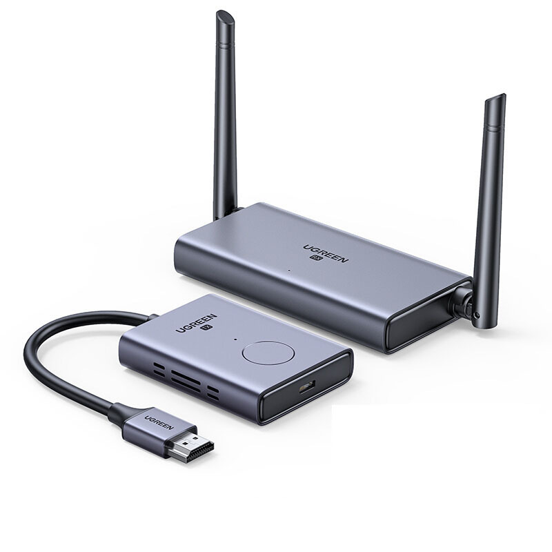 绿联 50633 HDMI无线投屏器 50m 传输 深空灰 彩盒包装 同屏器按（个）销售