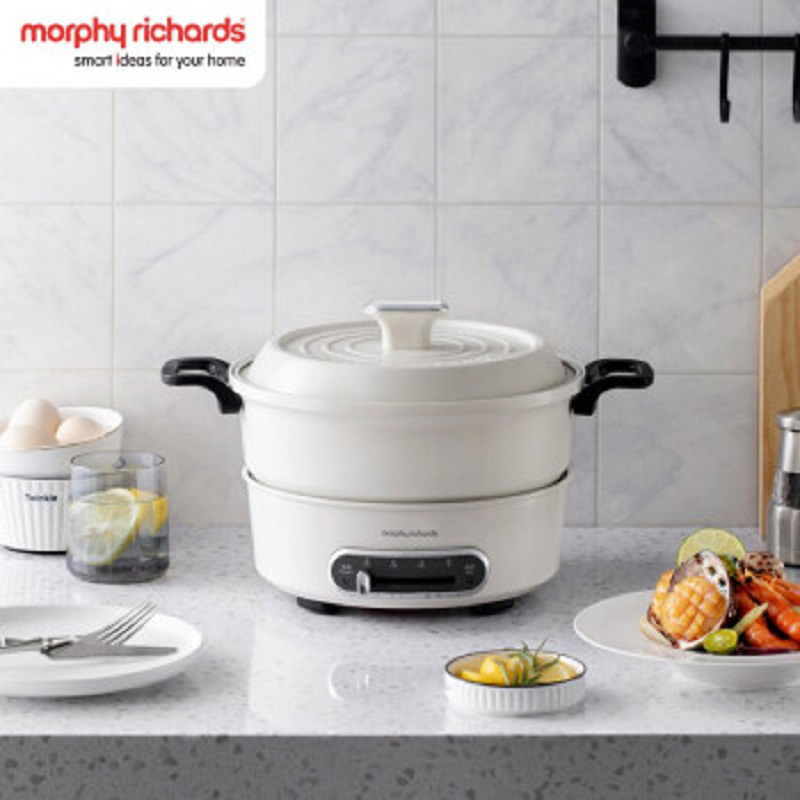 摩飞 MR9087 多功能锅小电锅电火锅 家用多用途标配 1400W 白色按（台）销售