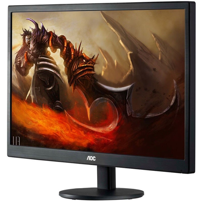 AOC E970SWN5 显示器 18.5英寸 黑色 LED背光节能窄边框液晶按台销售