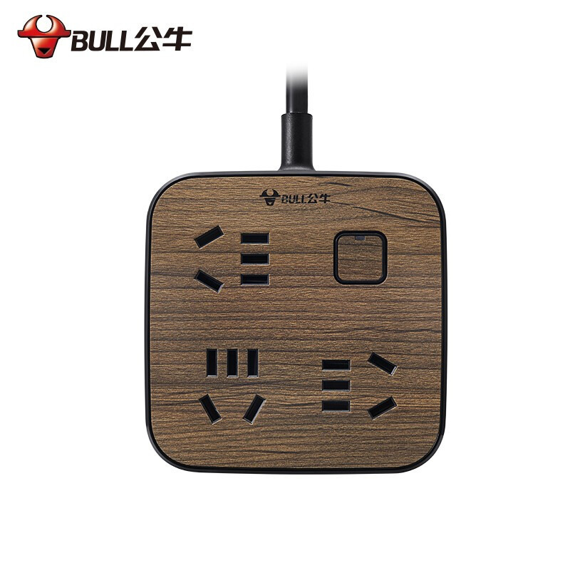 公牛 GN-R3330 单控6位插座 拖线板 接线板（新) 1.8米 黑色按个销售