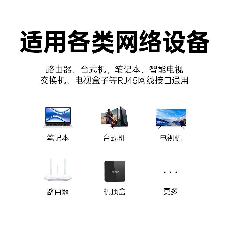 山泽 ZW-02 超五类网线 百兆 2米 贝吉色按条销售