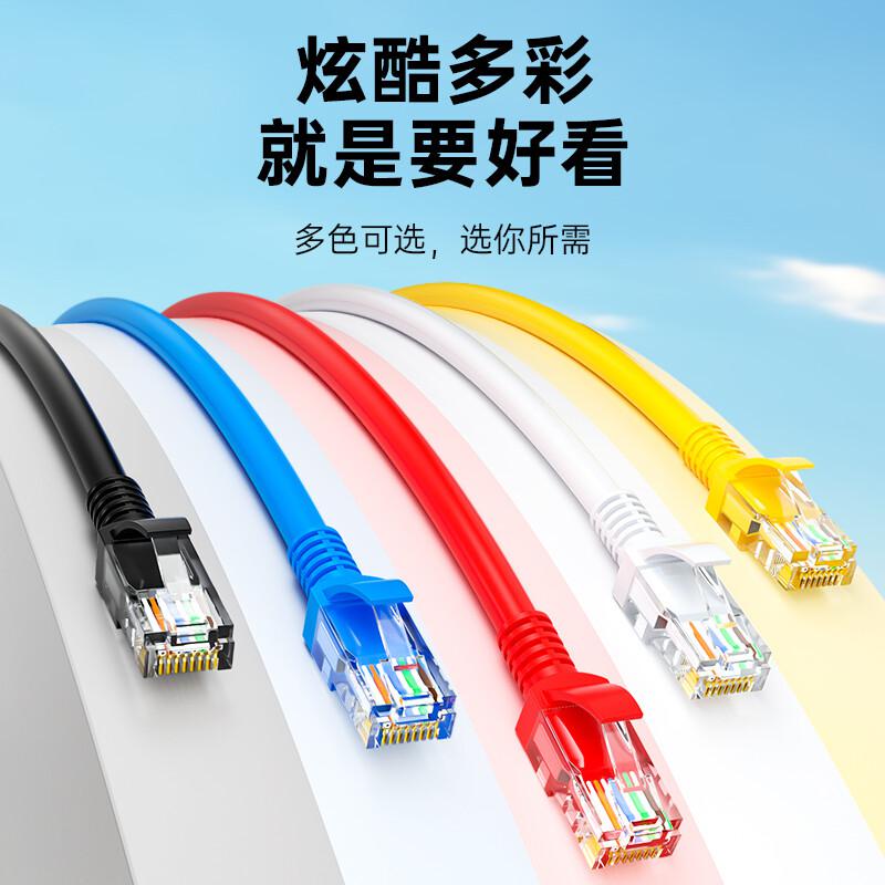 山泽 ZW-02 超五类网线 百兆 2米 贝吉色按条销售