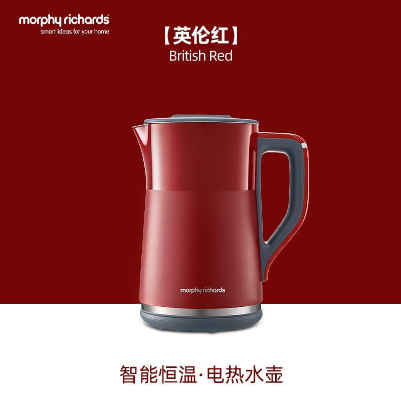 摩飞 MR6070 实时显温开水壶 1.5L 红色按（台）销售