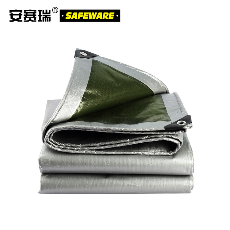 安赛瑞 12444 加厚防雨布银白 PE聚乙烯 厚0.35mm 重每平方米180g 30平方米起订按（平方米）销售