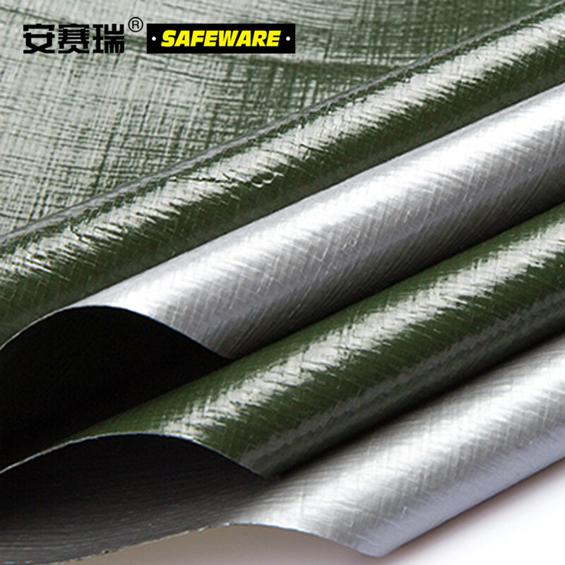 安赛瑞 12444 加厚防雨布银白 PE聚乙烯 厚0.35mm 重每平方米180g 30平方米起订按（平方米）销售