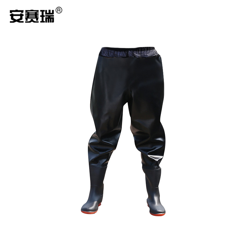 安赛瑞 300087 加厚齐腰下水裤 38（黑色）按件销售