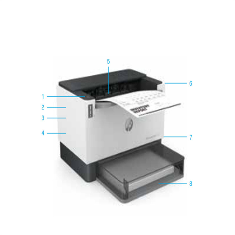 惠普 LaserJet Tank 1020 黑白激光大粉仓打印机 A4 黑白色 仅打印按台销售