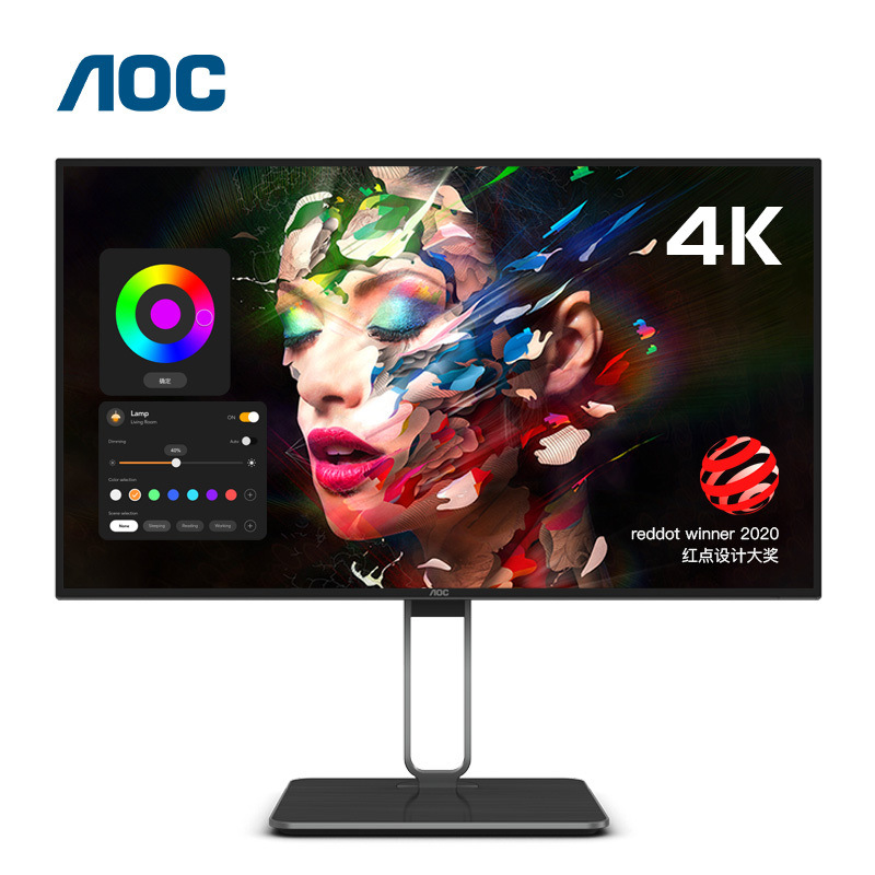 AOC U27U2 液晶显示器 27英寸 黑色按台销售