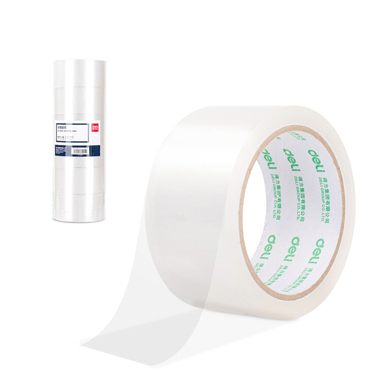 得力 30212 封箱胶带 48mm*60y*45um 6卷/筒按筒销售