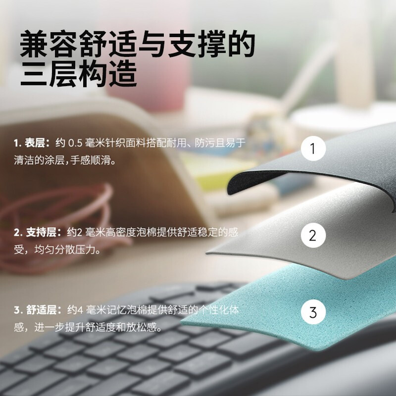 罗技 ERGO K860 商用人体工学键盘 黑色按个销售
