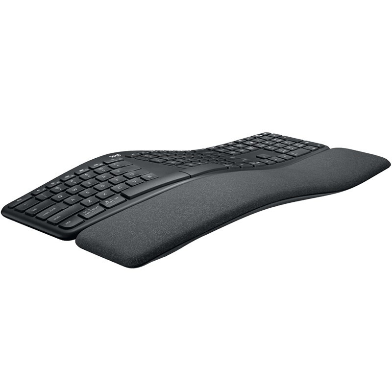 罗技 ERGO K860 商用人体工学键盘 黑色按个销售