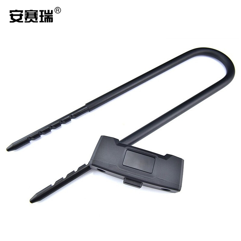 安赛瑞 430829 液压剪U型锁密码锁 加长4位黑色按（件）销售
