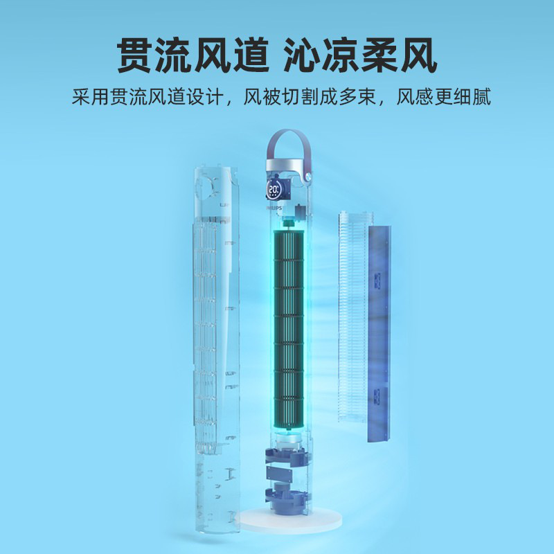 飞利浦 ACR2244TF 立式空气循环电风扇 白色按（台）销售