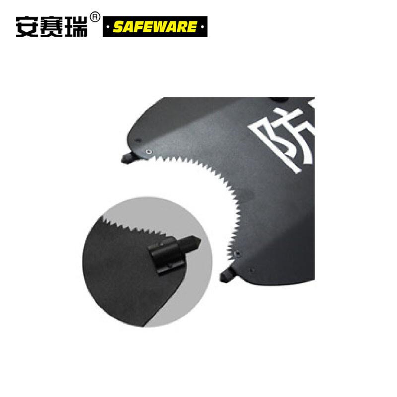 安赛瑞 10063 铝合金防暴臂式盾牌 （单个装）黑色 69*30cm按（个）销售