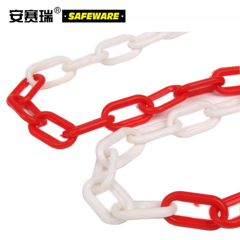 安赛瑞 10547 红白塑料链条 （5条装）长3m 红/白按（包）销售