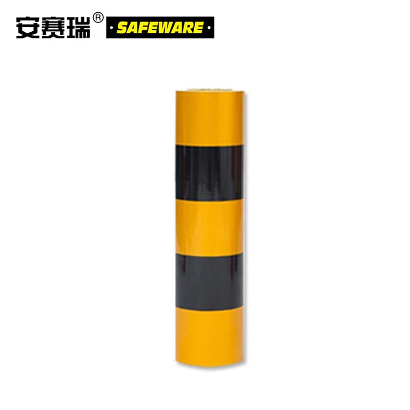 安赛瑞 13458 加厚款电线杆防撞反光贴膜 （3黄2黑） 50cm×50m 厚28μm 铝基膜按（张）销售