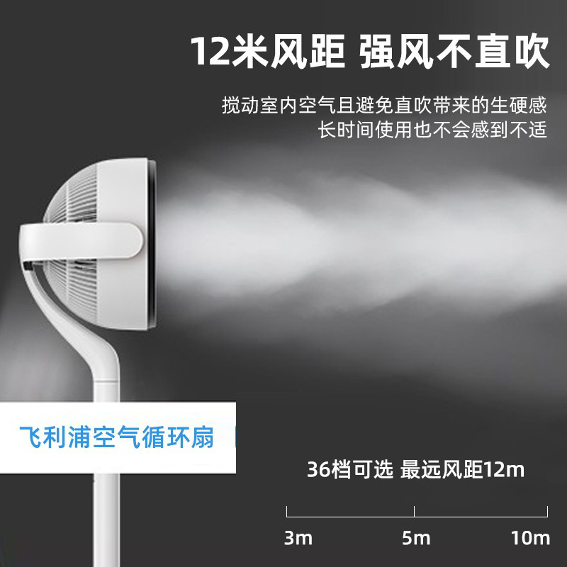 飞利浦 ACR4144CF 家用空气循环扇 35W 白色按（台）销售