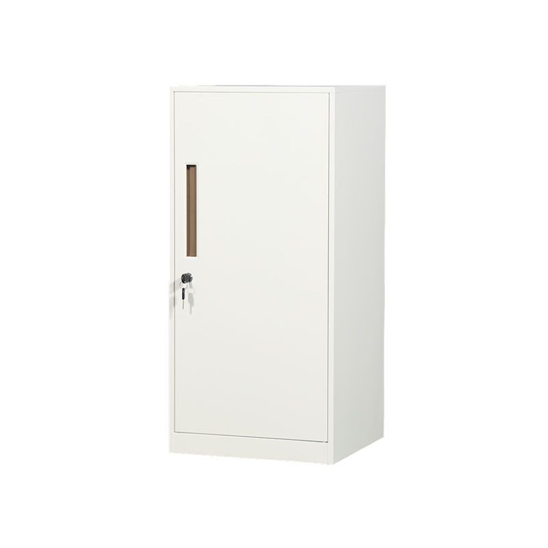 臻远 ZY-TPGA-1 钢制带锁铁皮柜资料柜储物柜 单门白色 850*400*400mm按个销售
