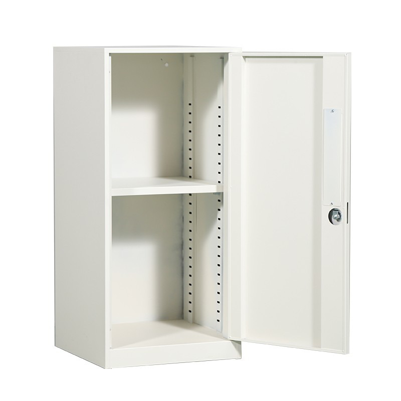 臻远 ZY-TPGA-1 钢制带锁铁皮柜资料柜储物柜 单门白色 850*400*400mm按个销售