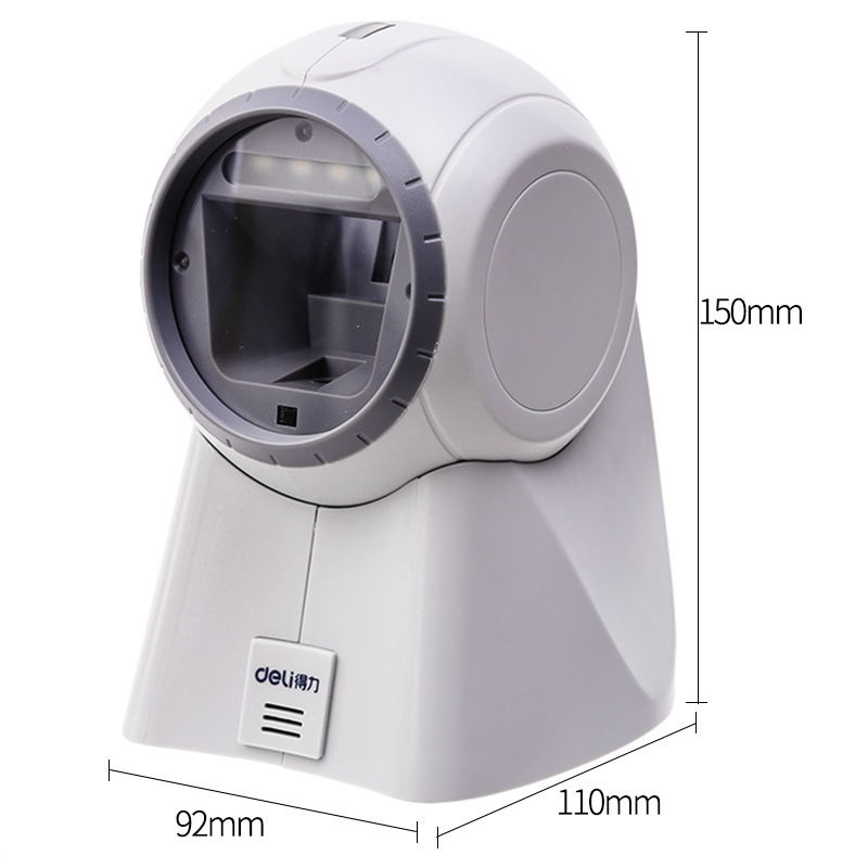 得力 14960 二维平台扫描器 92*110*150mm 白色 台按台销售