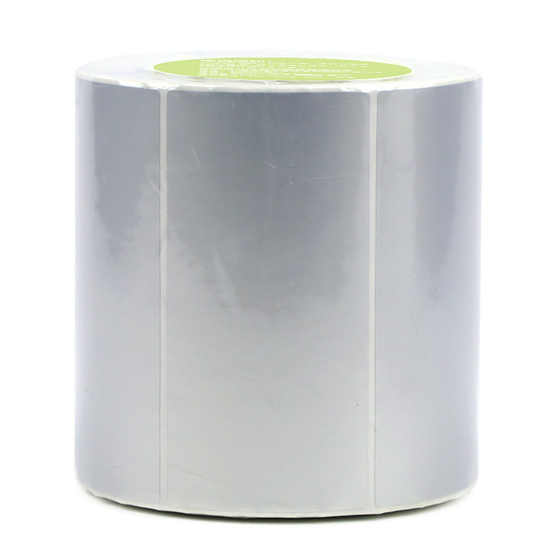 得印 80*50mm 哑银PET标签纸 500枚/卷 亚银色 圆角按(卷)销售 得印 80*50mm 哑银PET标签纸 500枚/卷 亚银色 圆角按(卷)销售