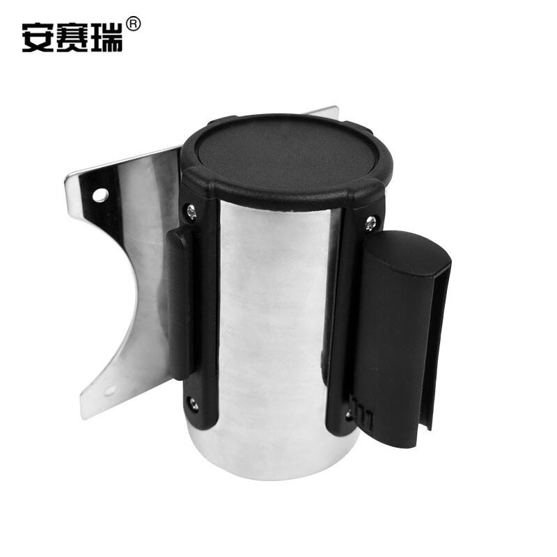 安赛瑞 25974 壁挂式不锈钢隔离伸缩带 （组合式） 3m墙面式黄色按（个）销售