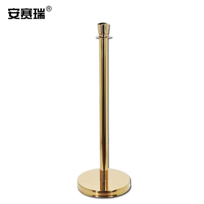 安赛瑞 25984 皇冠礼宾围栏隔离柱 不锈钢金色挂绳按（个）销售