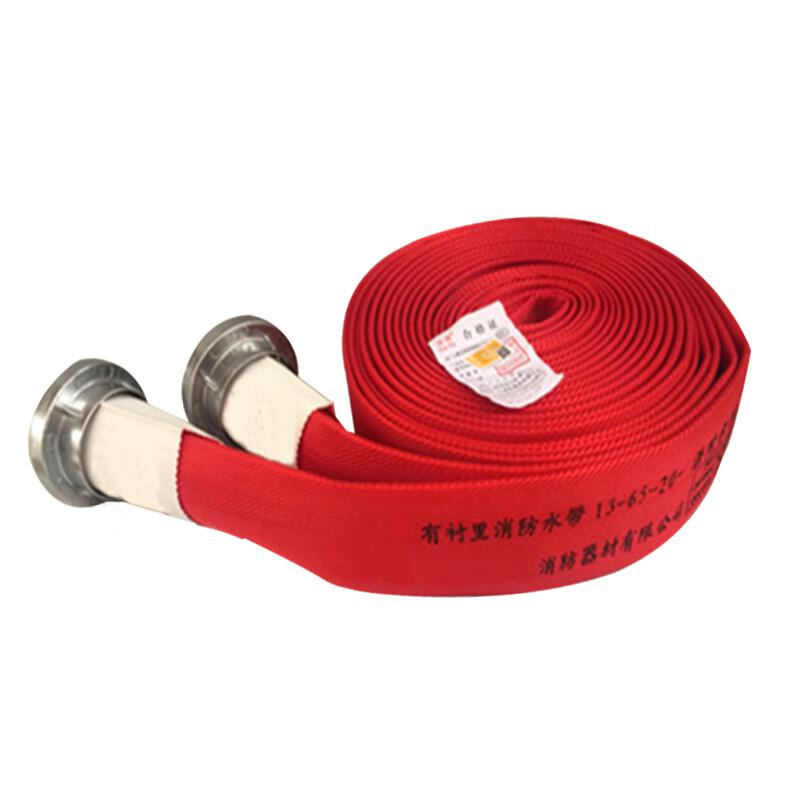 谋福 127 红色高压聚氨酯2.5寸耐磨型消防水带 13-80-20（含卡式快速接扣）按卷销售