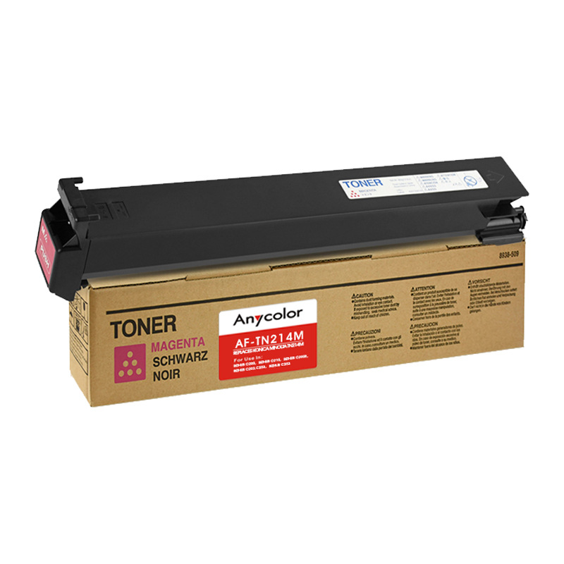 欣彩 AF-TN214M 粉盒 大容量 23000页 红色 适用柯美bizhub C200 bizhub C210 bizhub C200E按支销售