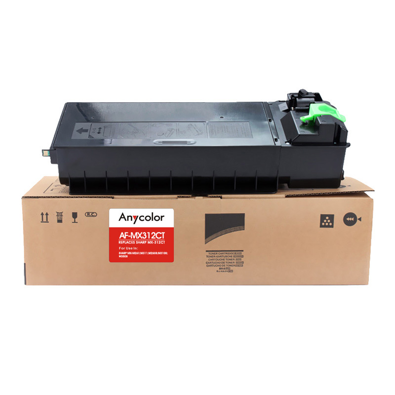 欣彩 AF-MX312CT 粉盒 12000页 黑色 适用夏普SHARP MX-M261 M311 M2608 M3108 M3508按支销售