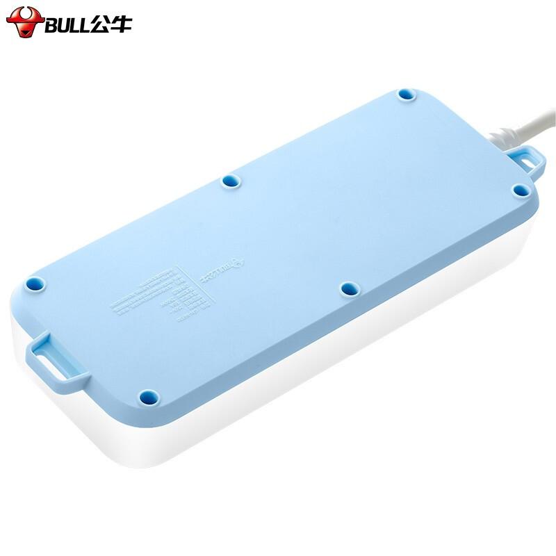 公牛 GN-B6330（新） B6系列 带儿童保护门 排插 总控六联 1.8米 白色按（个）销售